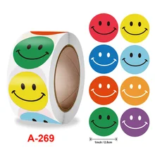 

UU Gift 50-500 Pieces of Smiley Courage Reward Stickers Awesome 8 Patterns Bonus Classroom Teacher Supplies Kids DIY Toy