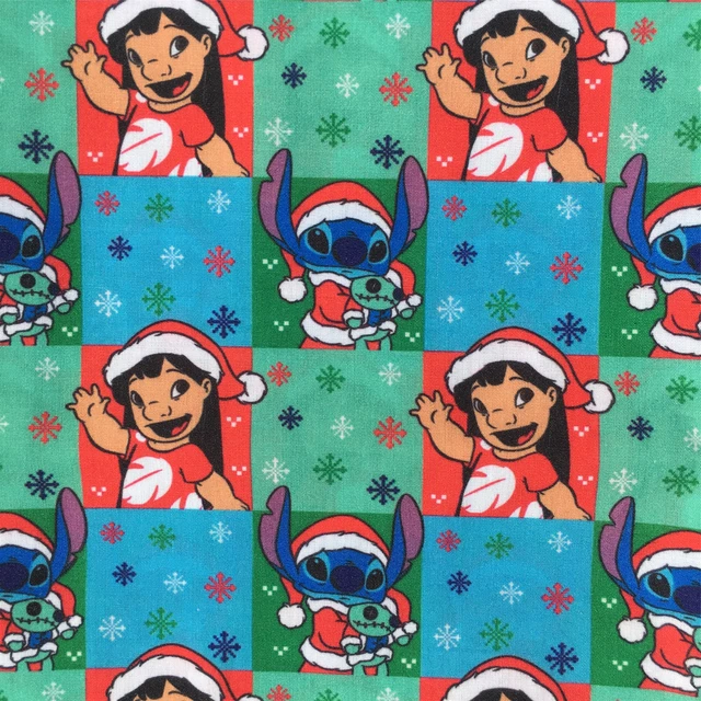 Lilo and Stitch  Stitch Green Holiday Pattern Wrapping Paper