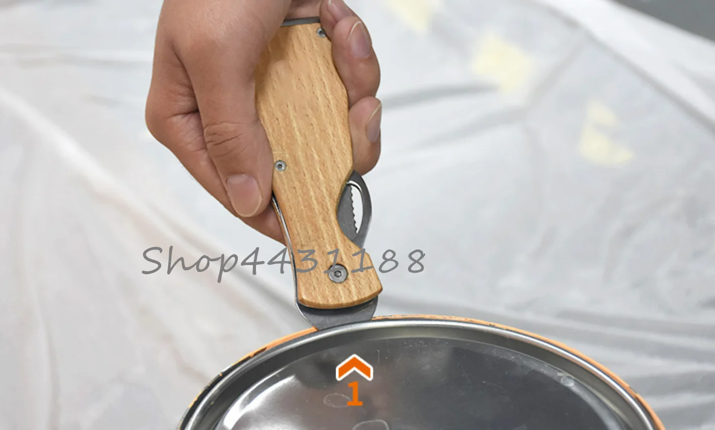 420 Stainless Steel Multifunctional Folding Paint Putty Scraper Tool Caulk Removal Painting Cleaning Tool 5