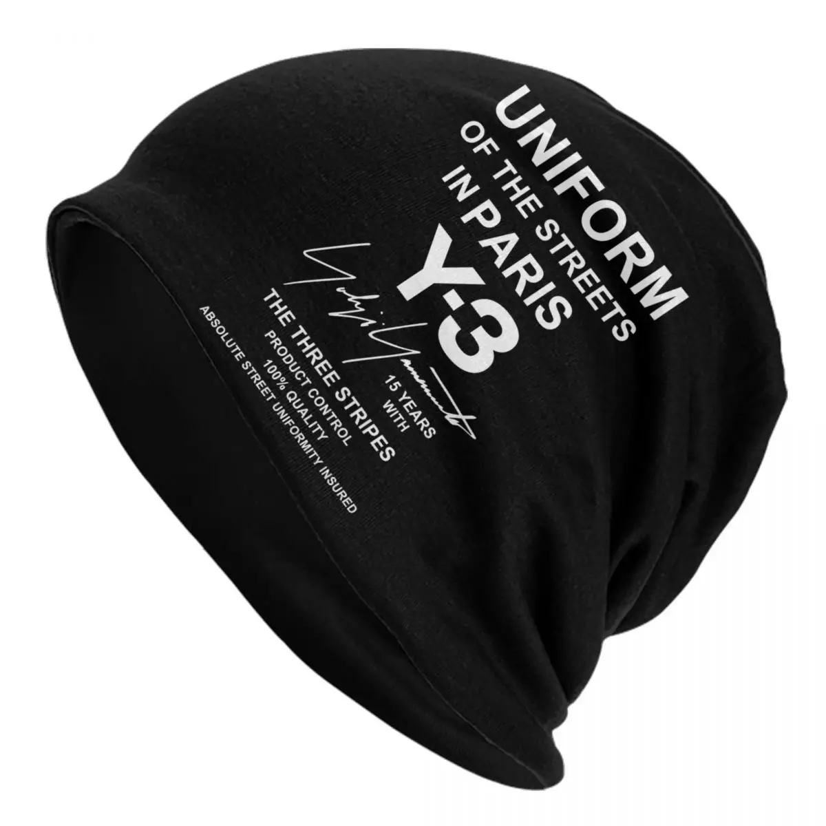 

Yohji Yamamoto Of The Streets In Paris Skullies Beanies Caps Men Women Unisex Street Winter Warm Knit Hat Adult Bonnet Hats