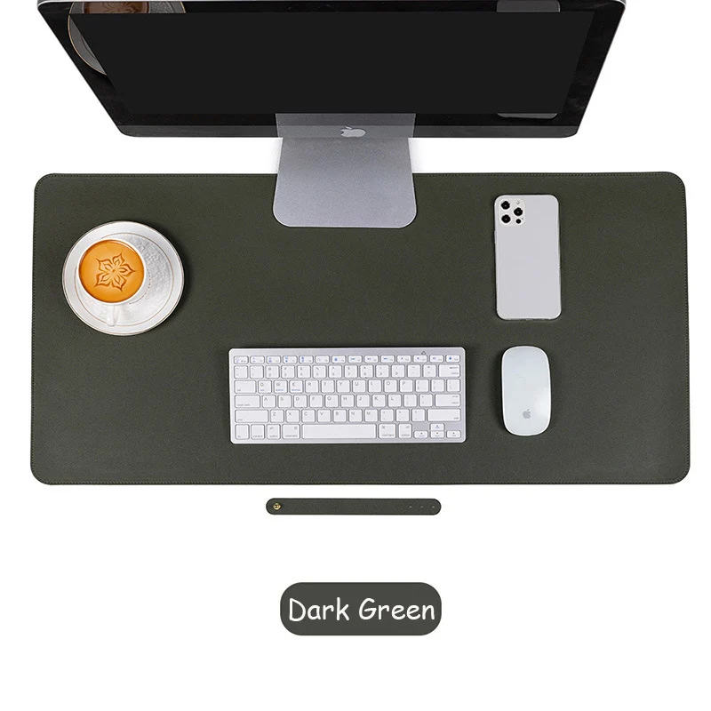 Oversized Waterproof PU Leather Desk Mat and Mouse Pad
