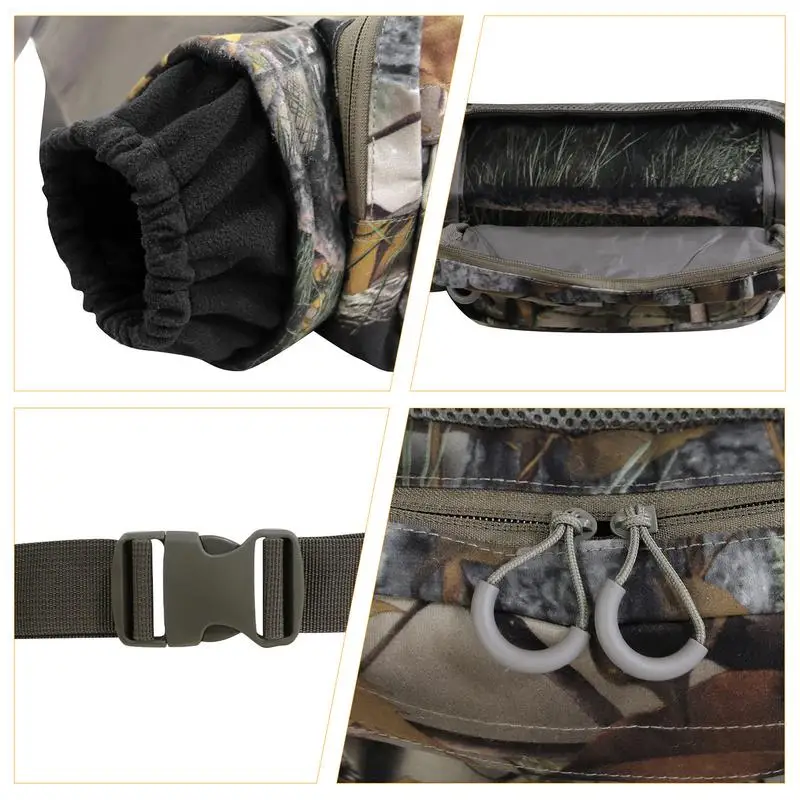 Hand Warmer Pouch Winter Muff Hunting Fleece Hand Warmer Waterproof Muff With Adjustable Neck Strap For Hunting