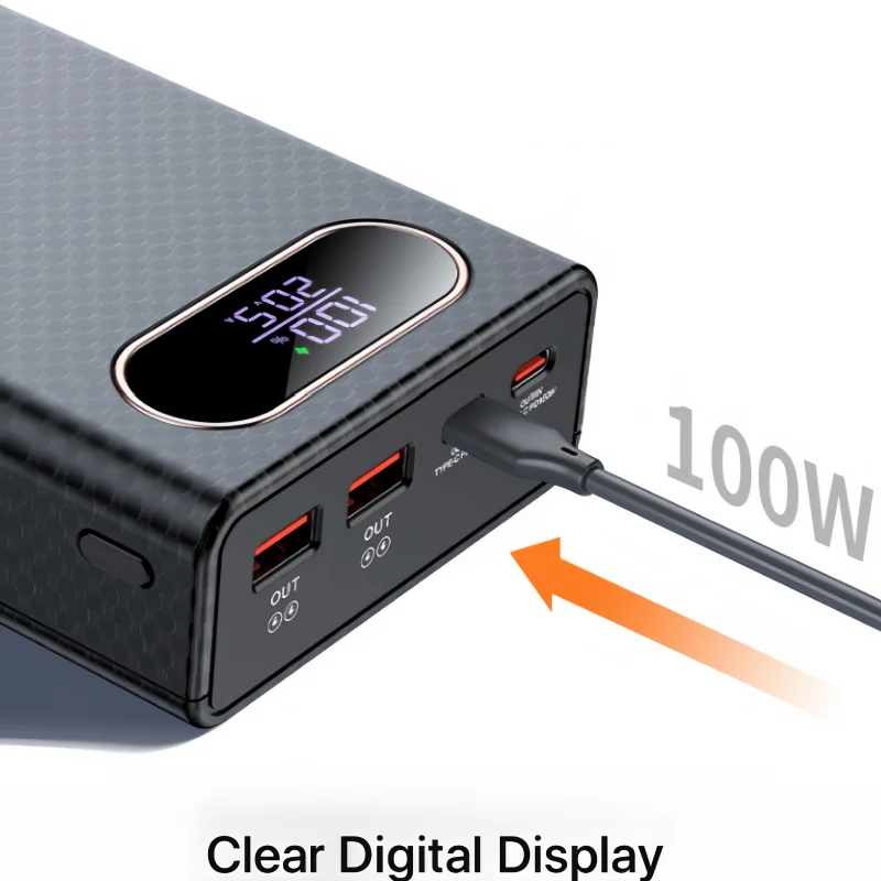 겨울용 PD100W 고속 충전 파워뱅크 케이스 6×21700 배터리용 DIY 고용량 케이스 노트북 휴대폰 충전기 하우징