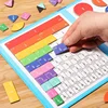 Montessori Fraction Learning Math Toy Magnetic Arithmetic Teaching Aids Wooden Book Educational Toys for Children Christmas Gift 2