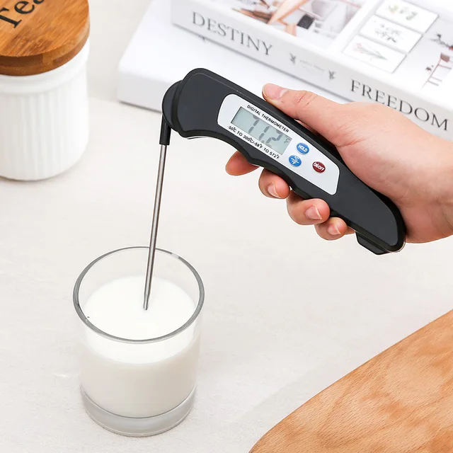 1Pc Digitális Szonda Hőmérő Összehúzható Étel Bbq Húskemencék Összecsukható Konyha Főző Vízolaj Szerszámok Húshőmérő - Image 4