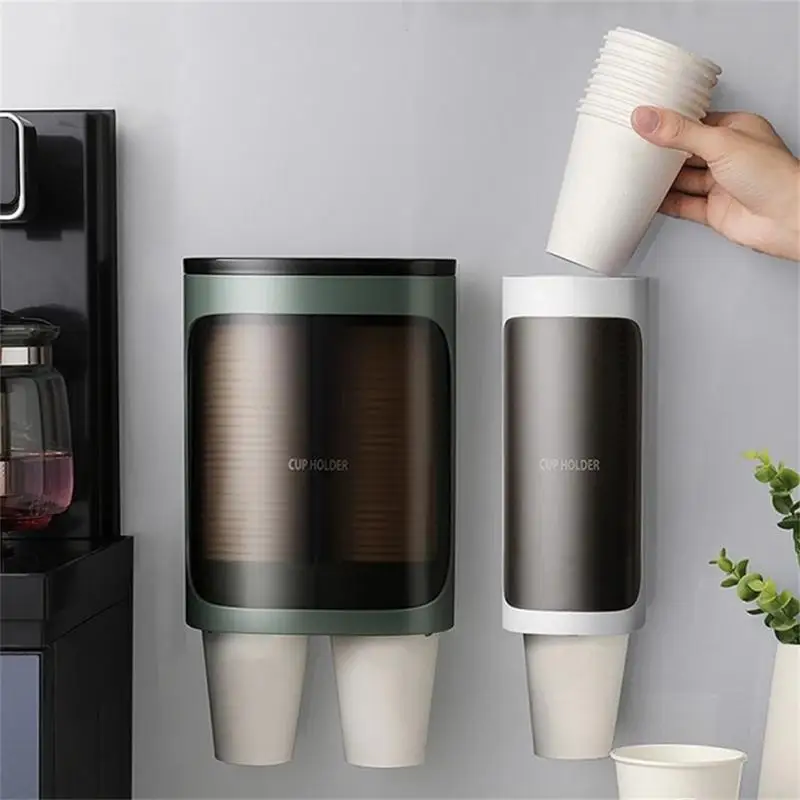 Water Dispenser Storage Paper Cup Holder Paper Cup Holder Storage Rack Taker Automatic Dropper Organizer cup storage holder paper cup dispenser