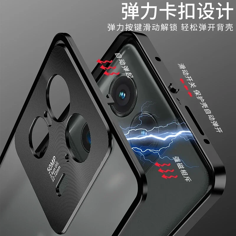 Premium Alloy Lens Protection Case with Transparent Tempered Glass - Hard Shockproof Cover Bumper for Ultimate Edge Protection