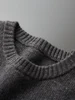 ADDONEE Autumn Winter Men Cashmere Sweater Smart Casual O-neck Pullover Thick Soft Warm Clothing 100% Merino Wool Knitwear Tops 4