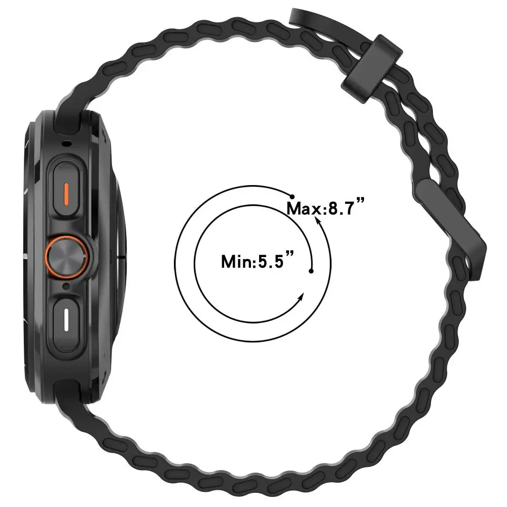 Marine Band Sports Silicone Strap Bracelet - Premium Watchband Accessory
