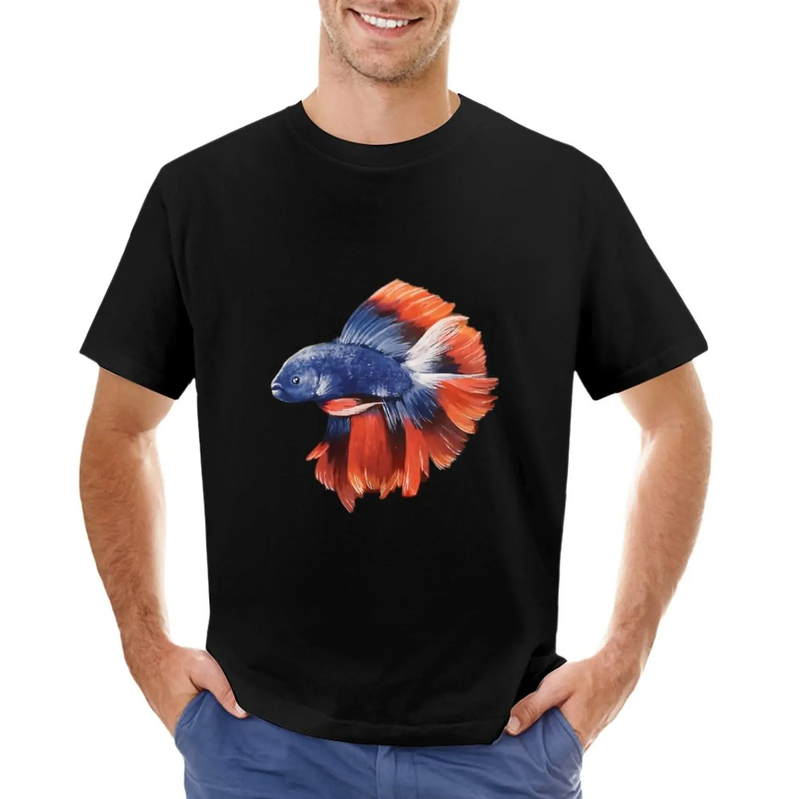 

Betta Fish T-Shirt Short sleeve tee mens t shirt graphic