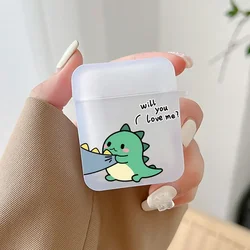 Charming Dinosaur Couple TPU Case - Adorable Earbud Accessory Skin for Airpods 1 2 (-8)