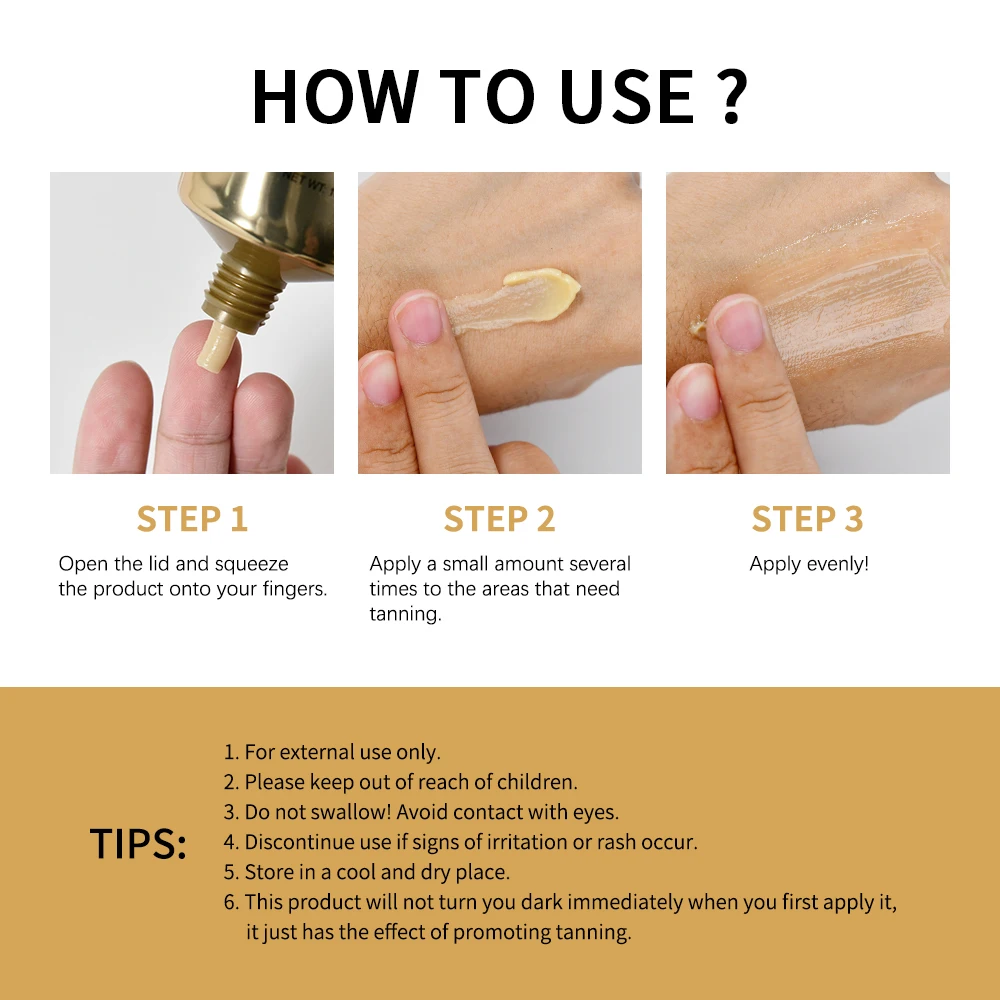 100ml Tanning Body Foundation Long-lasting Moisturizing Tanned Intensifier Body Self Tanner Cream Concealer Even Skin Tone