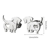 2023 New Dachshund Earring Unique Animal Fashion Ear Jewelry Pet Dog Ear Studs Dachshund Ear Pins Alloy Material for Daily - Image 6