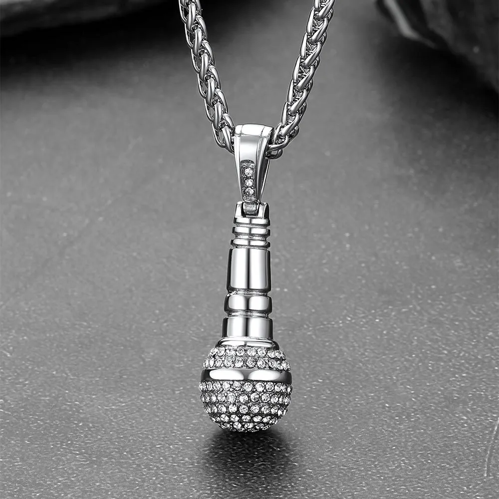 Mcrophone Necklace Mc Necklace Headphones Necklace DJ - Etsy