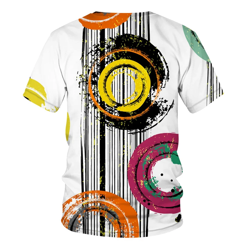 

Summer 3d Retro Fashion Printing Crew Neck T-Shirt Unisex Harajuku T-shirt
