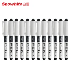 Quick - Dry Smooth Fountain Pens for Drawing and Writing, Ideal for Office and School Supplies (Black 12pcs)