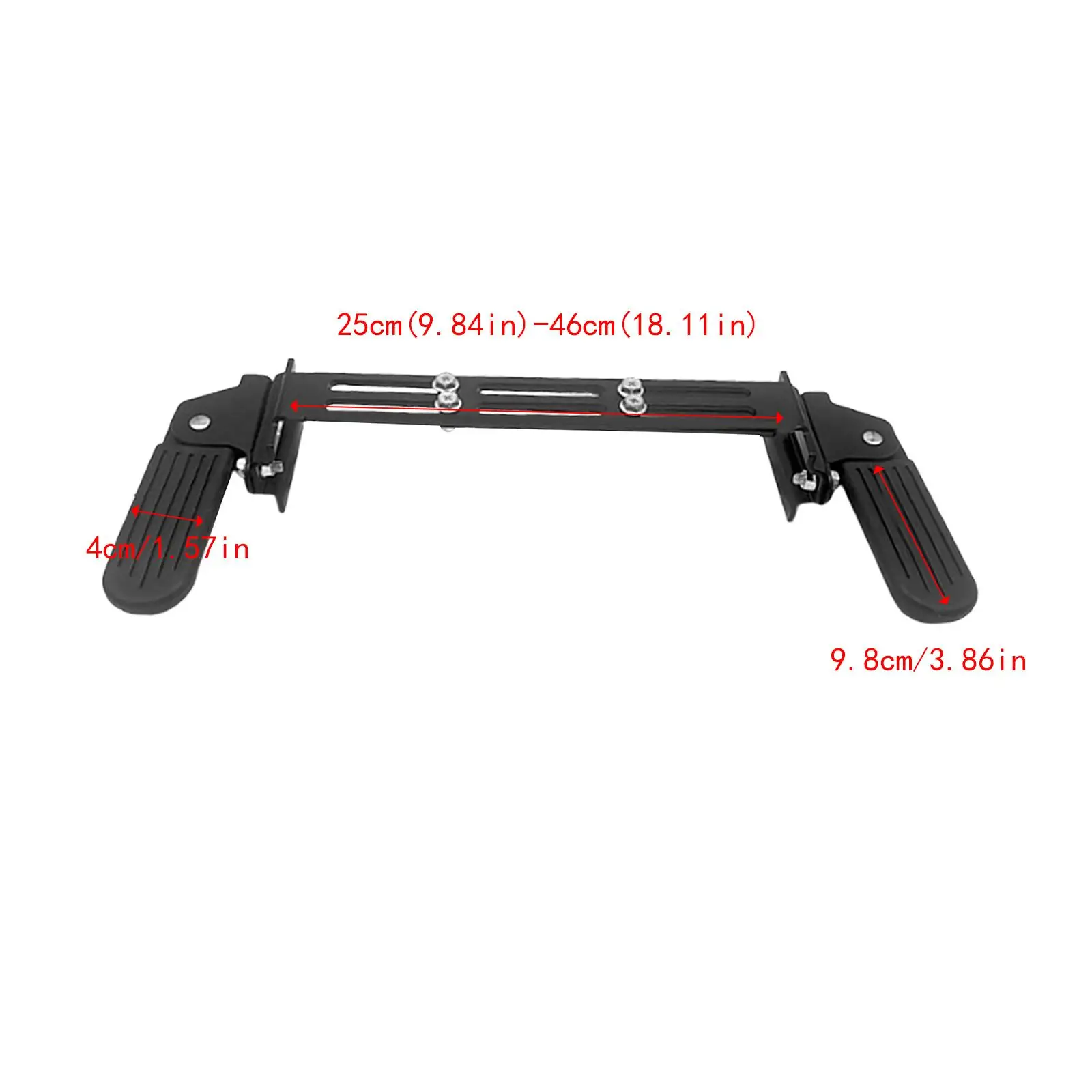 Electric Bike Front Footrest Universal Expandable Easy to Install Adjustable