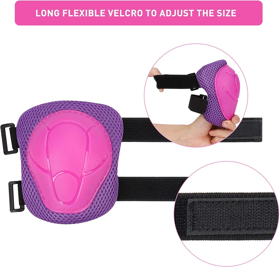 thumbnail image 2 of Oeyliz Kids Protective Gear Set - 6-in-1 Knee Elbow Wrist Pads For Sports Ages 3-7 2 of 10