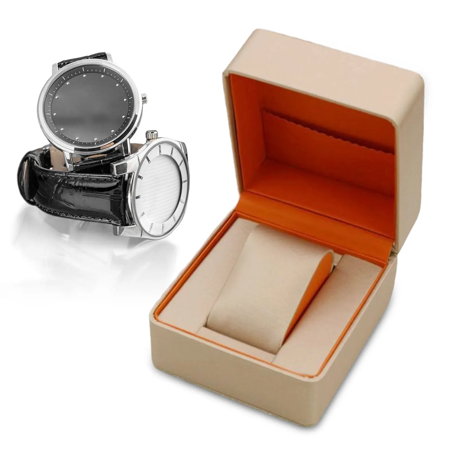 Single Watch Jewelry Box Watch Storage Travel Case Luxury Lightweight Men Women Jewelry Organizer Wristwatch Display Case Watch storage box Watch display stand