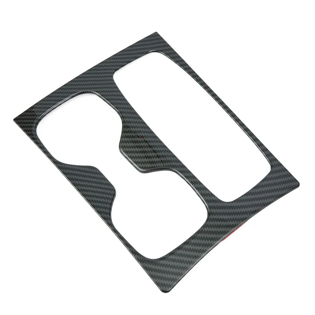 

Carbon Fiber Color Gear Shift Panel Cover Fit For Hyundai Santa Cruz 2022 2023 Decorative Frame ABS Carbon Fiber Pattern