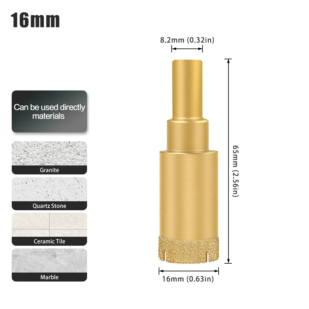 High-Grade Diamond-Coated Drill Bit for Tile, Marble, Glass, and Ceramic Drilling