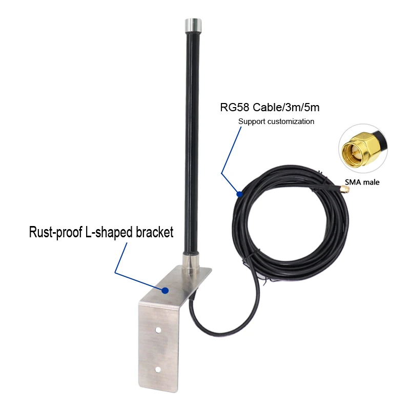 5G 4G Lte 3G GSM 2.4G 5.8G 433Mhz Lora Helium Hotspot Miner FRP Omni WiFi Outdoor Waterproof Aerial AP Fiberglass Antenna wifi antenna,lora antenna,lte antenna,outdoor antenna