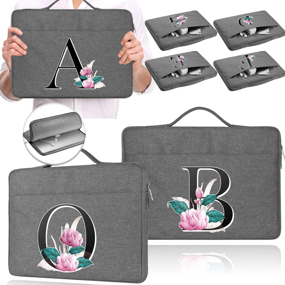 

Carrying Notebook Sleeve Bag For 13.3 14 15 15.6 Inch Macbook Air Pro Computer Bags Hp Acer Asus Lenovo Laptop Handbag 26 Letter