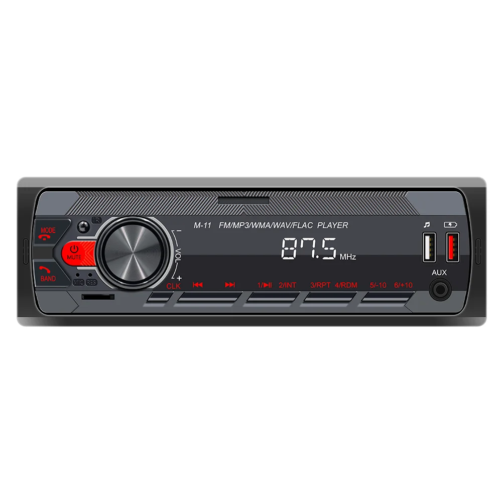 1 DIN 12V/24V Car Radio Stereo Bluetooth MP3 Player Audio FM Aux Input Receiver SD TF USB Multimedia Autoradio Player Car MP3 Player