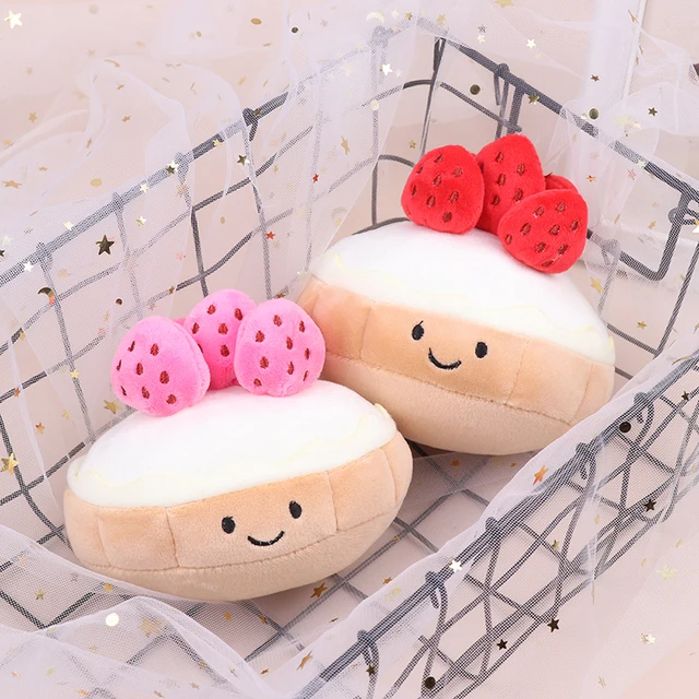 Kawaii Cake Plushie Strawberry Fruit Muffin Bakery Plushies – Kawaiies