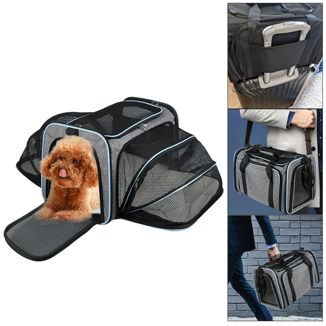 Portable Expandable Foldable Breathable Designer Pet Carrier Bag