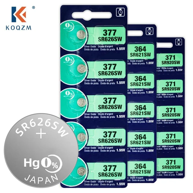 Sony / Murata 364 (SR621SW) 1.55V Silver Oxide Battery (1 Battery) –  ICELLYOU