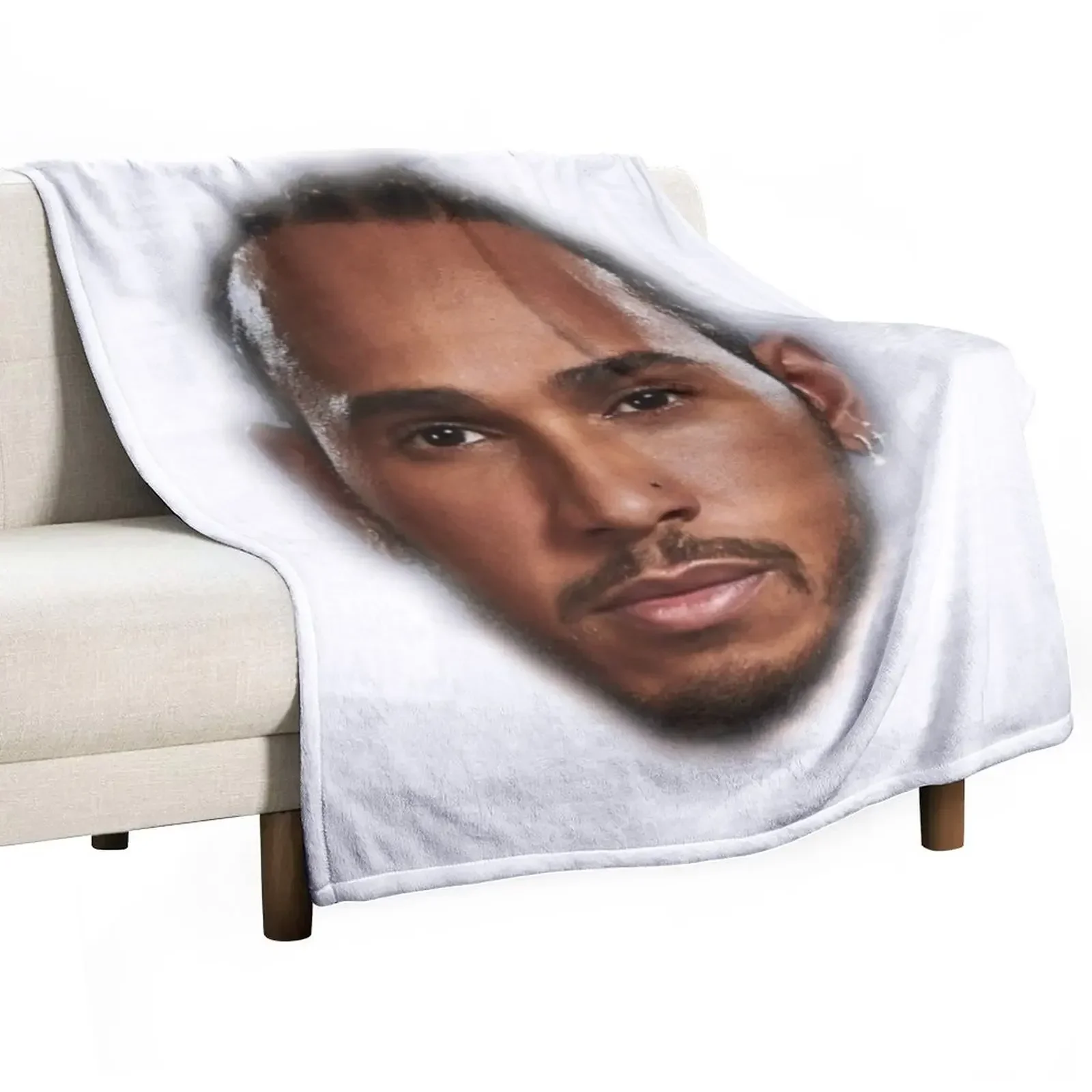 

Face Hamilton Throw Blanket Plaid on the sofa bed plaid Blankets