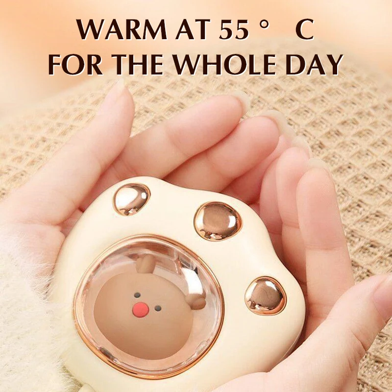 Hand Warmer Hand Warmer Cat Paw Rechargeable Built-in Battery For Students Winer Fast Usb Heater Portable Warmer For Women's Hand hand warmer