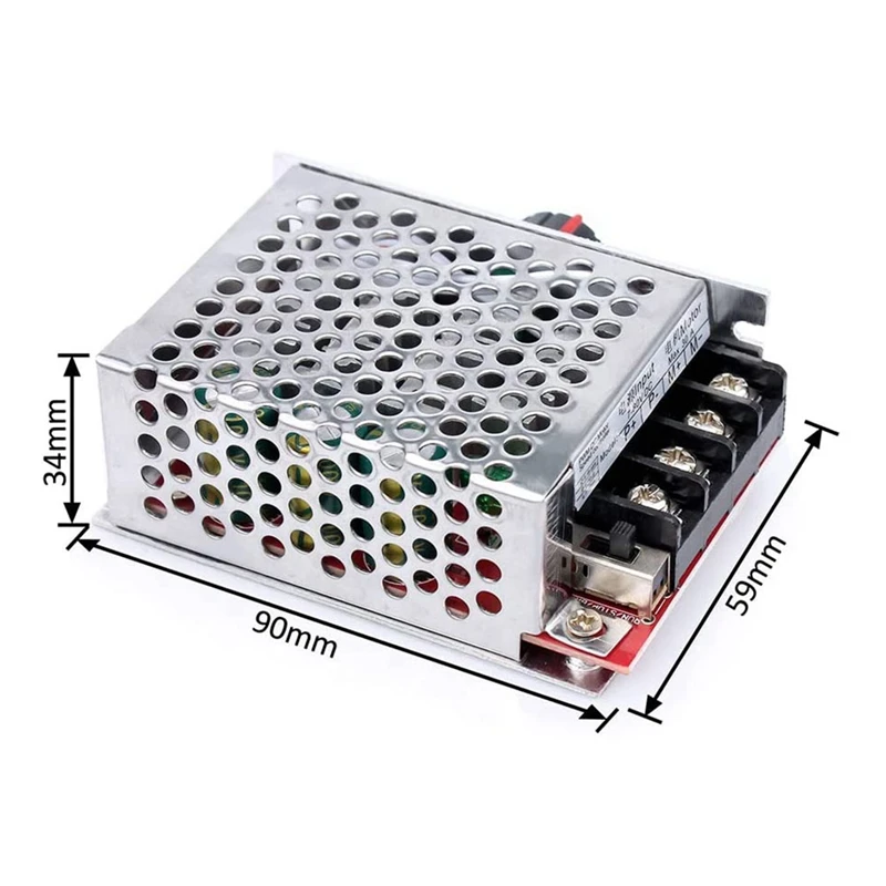 7-70V 30A PWM DC Motor Speed Controller Switch Control 12V 24V 36V 48V With 30 Amp Fuse