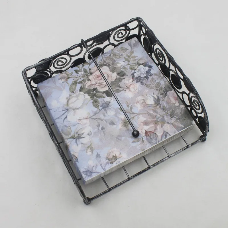 20Pcs Disposable Flower Printed Table Dinner Tissue Napkin Paper DIY Creative Handmade Wedding Party Decoration disposable tableware,paper napkins