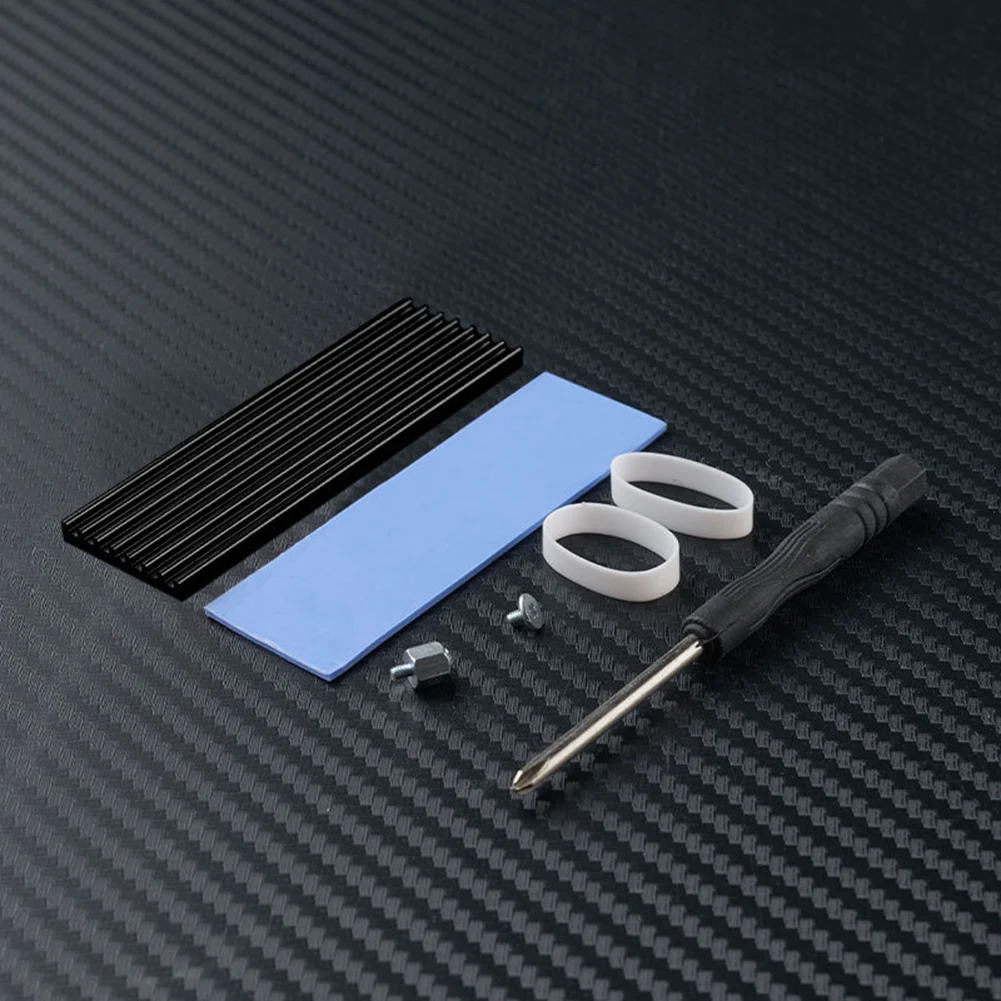 M.2 SSD NVMe Heat Sink M2 2280 SSD Hard Disk Aluminum Heatsink Radiator with Cooling Thermal Pad For PS5 NVME NGFF M.2 2280 thermal pad water cooling radiator cpu radiator cooler electronic chip cooler cpu cooler