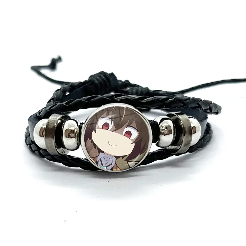 Creative Cartoon Character Osamu Nakahara Dazai Chuya Bracelets Art Multilayer Braided Bracelets Bangles Handmade Jewelry Gifts 6
