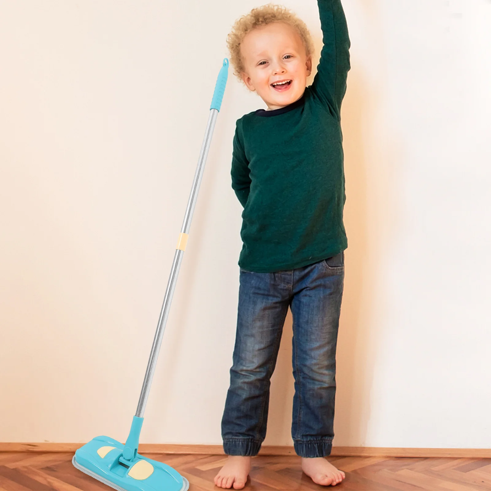 Mini Mop Kids Toys Mops Floor Cleaning Set Fiber Child Pretend Play Educational Plaything 3