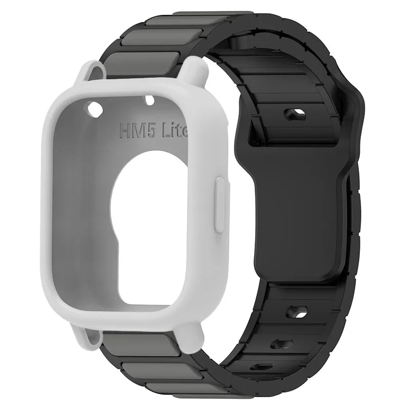Silicone Protective Case and Strap for Smartwatch - Hollow Out Design