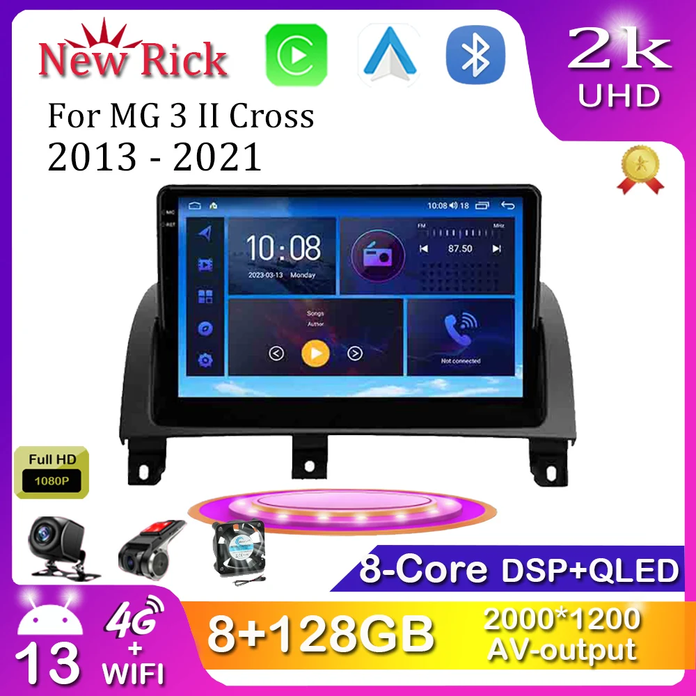 

Android 12.0 For MG 3 II Cross 2013 - 2021 Car Radio Multimedia Video Player Navigation Radio GPS Carplay 4G WiFi Bluetooth DSP