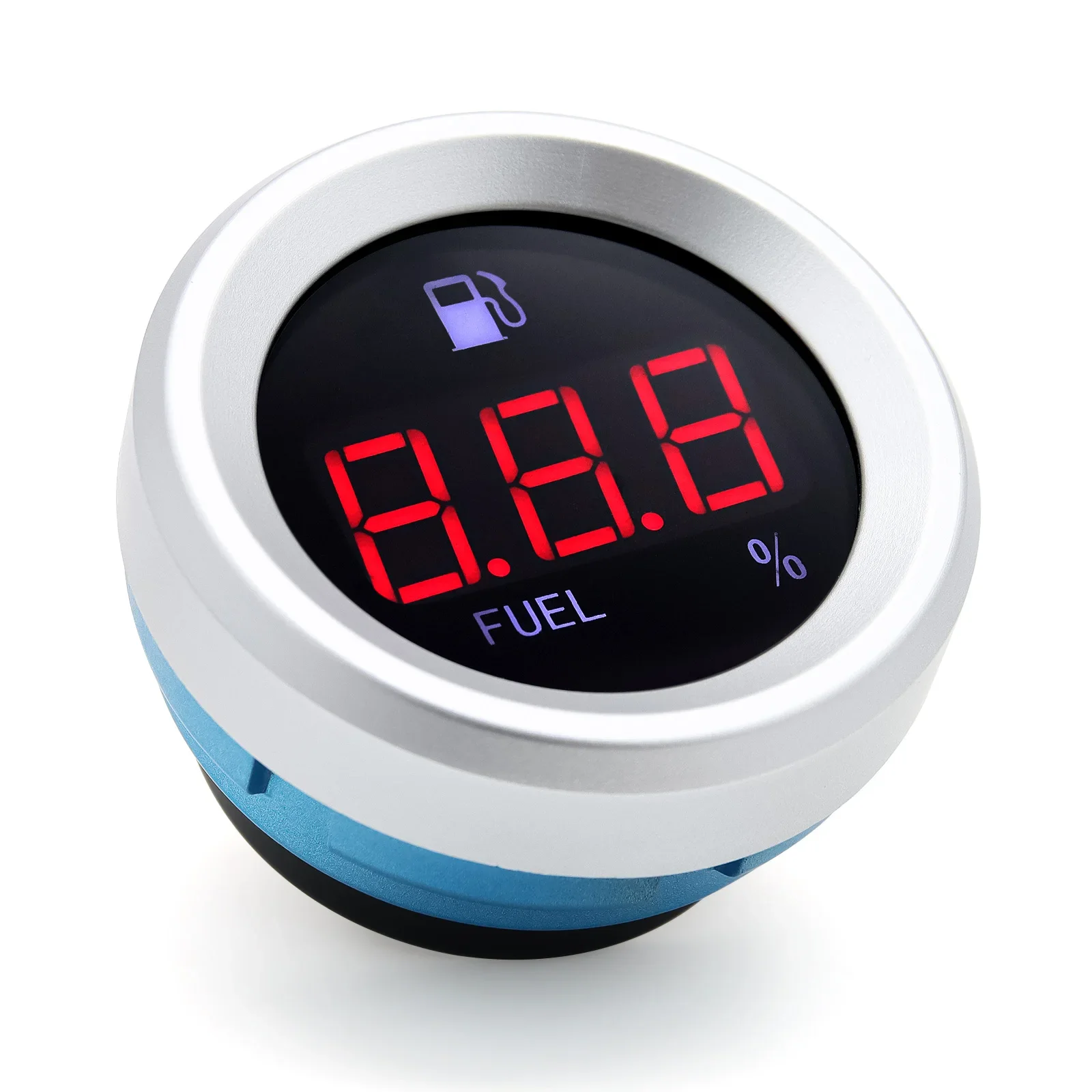 Red Light Digital Fuel Level Gauge with Flashing Alarm Car Fuel Level Meter Fuel