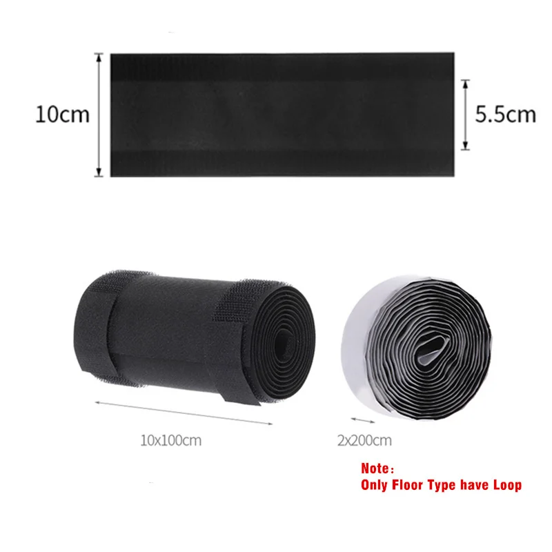 1M 케이블 커버 나일론 끈적 와이어 보호기 바닥 담요 바닥/카펫/트렁크/책상용 재사용 가능한 관리 코드 튜브