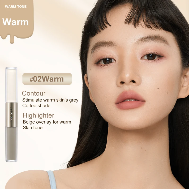 Judydoll Dual-Ended Highlighter & Contour Liquid Sculpt & Define Illuminate Buildable Coverage Long-Lasting Easy to Apply makeup cosmetics