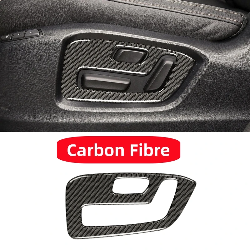 

For Mazda CX-5 CX5 2017 2018 Front Electric Seat Adjustment Button Trim Frame Carbon Fiber Sticker Auto Interior Accessories