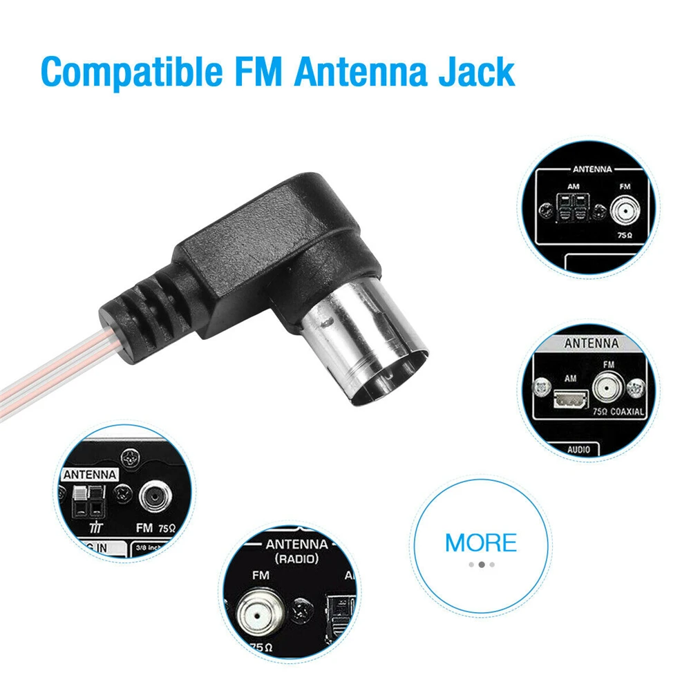 FM Radio Antenna F Adapter 75ohm Unbal Female Connector Plug Cable Wire for  Yamaha JVC Sony Sherwood Pioneer Oenon Panasonic Onk - AliExpress