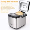 Compact Bread  1.5 lb / 1 lb Loaf Small  with Carrying Handle, Including Gluten Free, 2