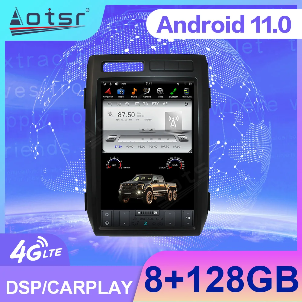 

Android 11 Car Radio For Ford Raptor F150 2009-2013 GPS Touch Screen Wireless Carplay Central Multimedia Player Stereo Head Unit