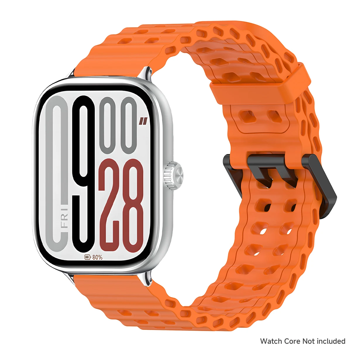Two-Tone Breathable Silicone Sport Wristband Strap