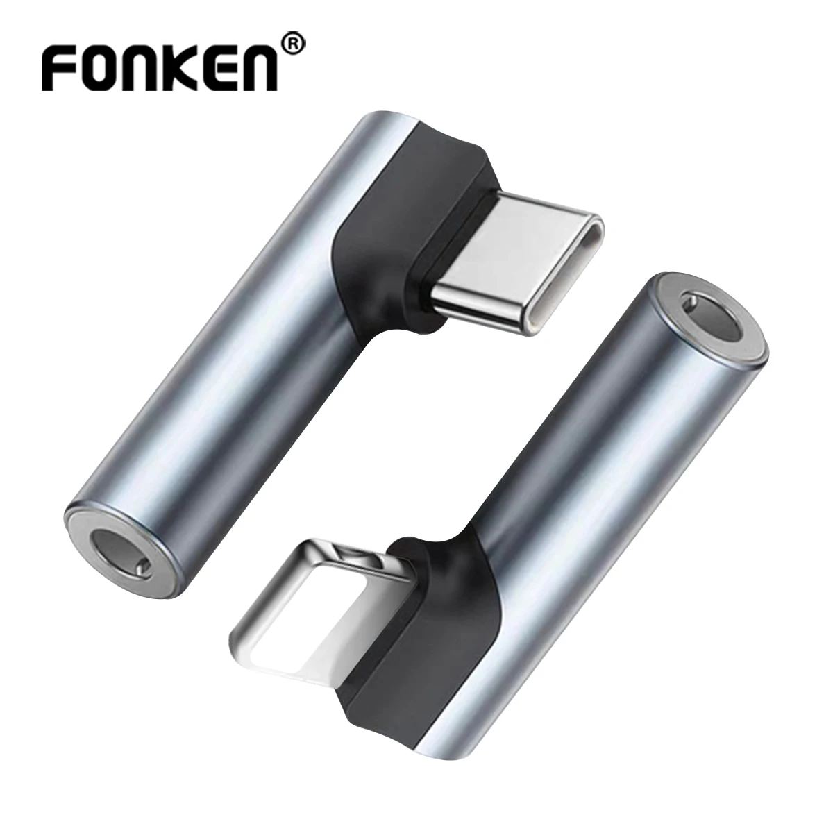 FONKEN USB Type C to 3.5mm Headphone JAdapter USB C to 3.5mm Audio Adapter Compatible for iPhone 15 Plus Samsung S23 Xiaomi