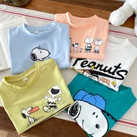 Summer Clothing Printed Cartoon Children's Tees Short Sleeve Tops Trendy Fashion Baby Boys Girls Crewneck Pullover Kids T Shirts 2